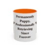 11oz Funny Flat-Coated Retriever Mug, Orange, front view