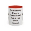 11oz Funny Flat-Coated Retriever Mug, Red, front view