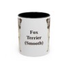 11oz Fox Terrier (Smooth) Mug, Black, front view