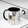 11oz Fox Terrier (Smooth) Dog Dad Mug, Black, lifestyle photo