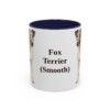 11oz Fox Terrier (Smooth) Mug, Navy, front view