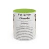 11oz Fox Terrier (Smooth) Mug, Light Green, front view