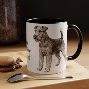 11oz-fox-terrier-wire-mug-black 11oz Fox Terrier (Wire) Mug, Black, lifestyle photo