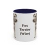 11oz-fox-terrier-wire-mug-navy 11oz Fox Terrier (Wire) Mug, Navy, front view