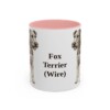 11oz-fox-terrier-wire-mug-pink 11oz Fox Terrier (Wire) Mug, Pink, front view