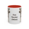 11oz-fox-terrier-wire-mug-red 11oz Fox Terrier (Wire) Mug, Red, front view