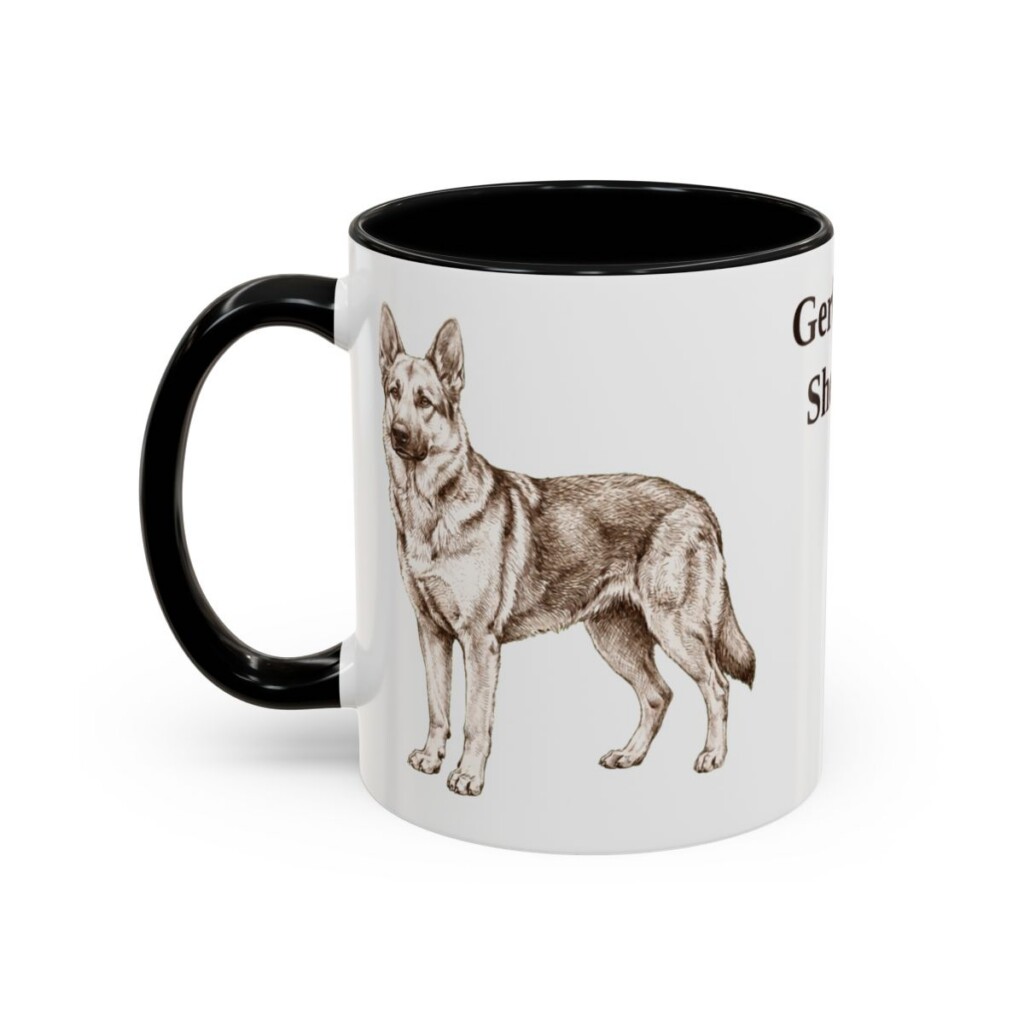 11oz Gerberian Shepsky Mug, Black, left side view