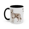 11oz Gerberian Shepsky Dog Dad Mug, Black, left side view