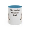 11oz Gerberian Shepsky Dog Dad Mug, Light Blue, front view