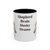 11oz-gerberian-shepsky-mug-humor-black-front 11oz Funny Gerberian Shepsky Mug, Black, front view