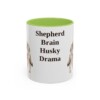 11oz-gerberian-shepsky-mug-humor-light-green 11oz Funny Gerberian Shepsky Mug, Light Green, front view