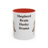 11oz-gerberian-shepsky-mug-humor-red 11oz Funny Gerberian Shepsky Mug, Red, front view