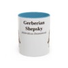11oz Gerberian Shepsky Latin Mug, Light Blue, front view