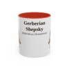 11oz Gerberian Shepsky Latin Mug, Red, front view