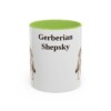 11oz Gerberian Shepsky Mug, Light Green, front view