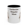 11oz Gerberian Shepsky Dog Mom Mug, Black, front view