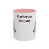 11oz Gerberian Shepsky Mug, Pink, front view