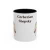 11oz Gerberian Shepsky Mug, Vintage Dog Portrait Coffee Mug, Dog Lover Gift