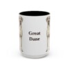 15oz Great Dane Mug, Vintage Dog Portrait Coffee Mug, Dog Lover Gift