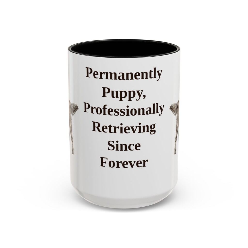 12138720627059509700_2048.jpeg 15oz Funny Flat-Coated Retriever Mug, Vintage Dog Coffee Mug, Dog Lover Gift
