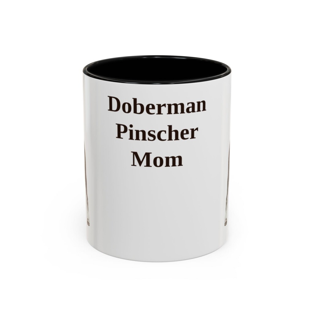 11oz Doberman Pinscher Dog Mom Mug, Vintage Sketch Coffee Mug, Dog Mom Gift