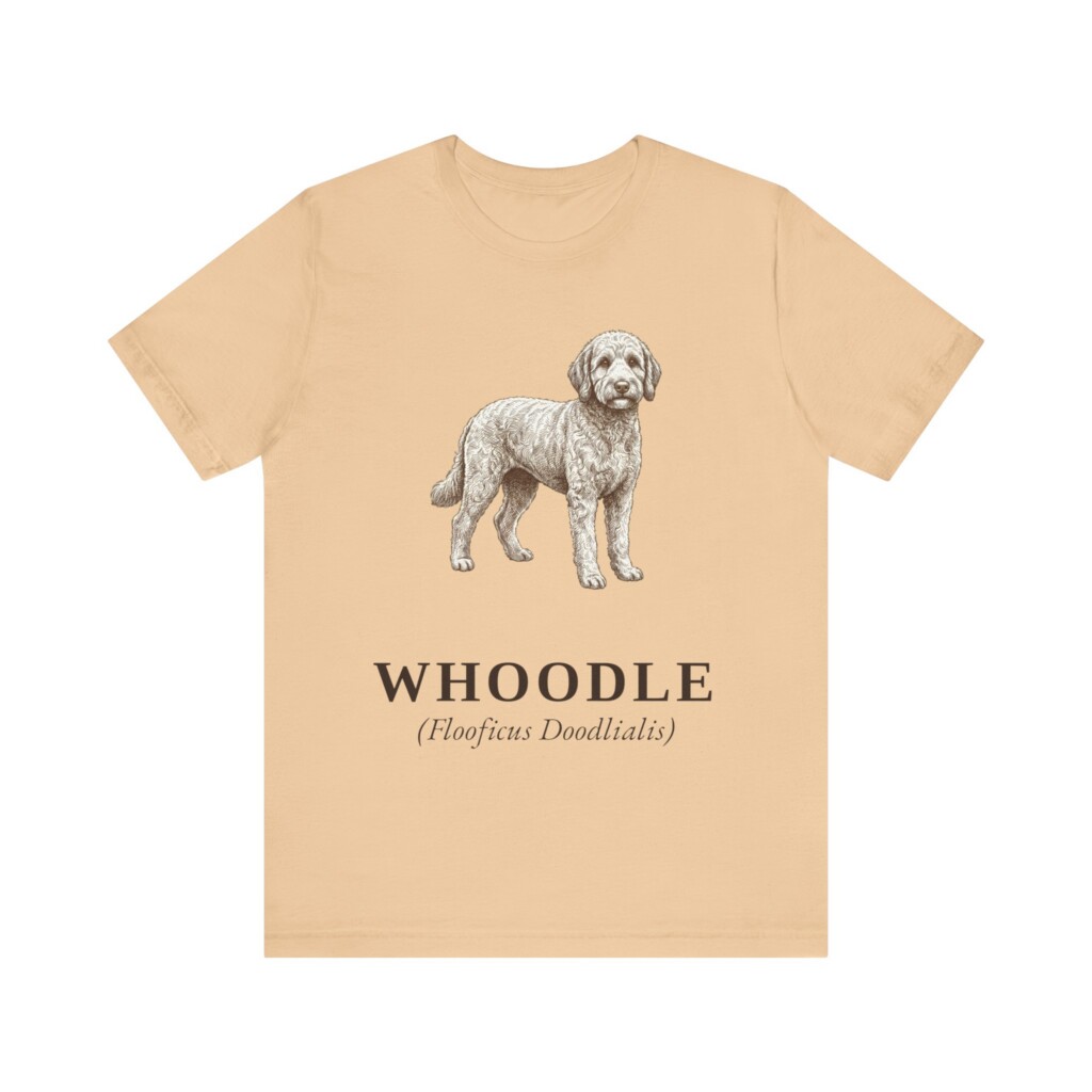 Whoodle Latin Shirt, Vintage Dog Sketch Tee, Dog Latin Gift