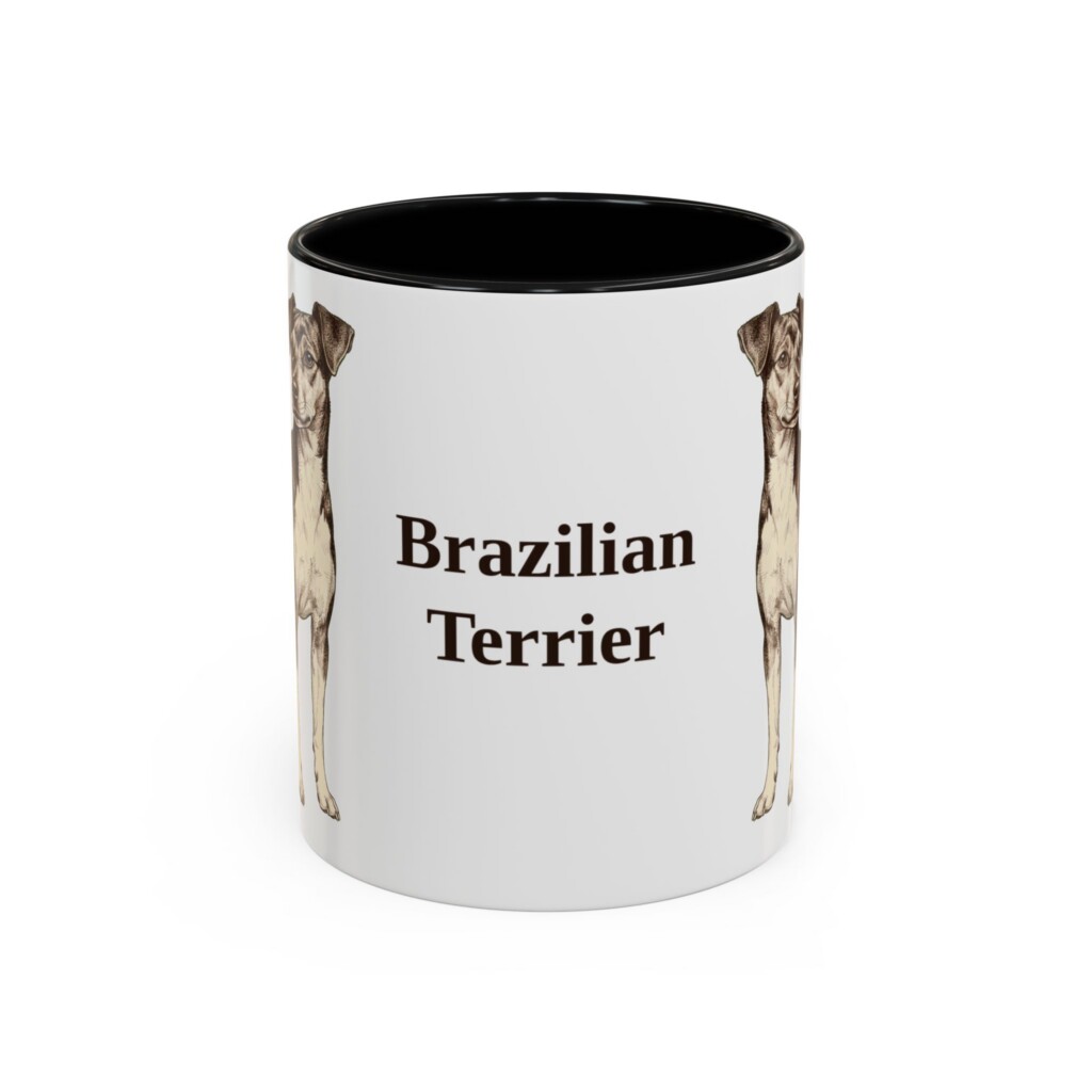 12287951532144687527_2048.jpeg 11oz Brazilian Terrier Mug, Vintage Dog Portrait Coffee Mug, Dog Lover Gift