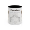 11oz Cavachon Mug, Illustrated Dog Breed Facts Coffee Mug, Vintage Dog Keepsake Gift