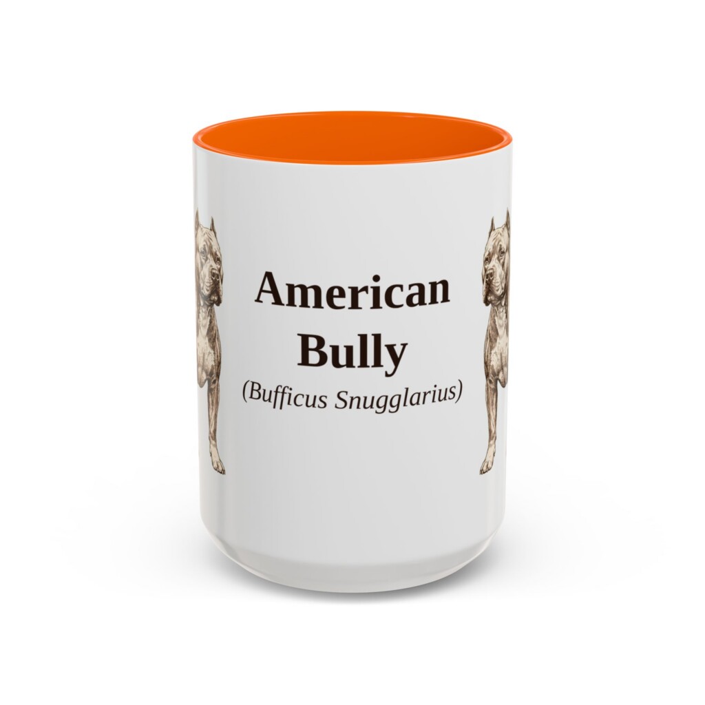 12335230920492087377_2048-1.jpeg 15oz American Bully Latin Mug, Vintage Dog Coffee Mug, Dog Lover Gift