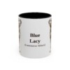 11oz Blue Lacy Latin Mug, Vintage Dog Coffee Mug, Dog Lover Gift