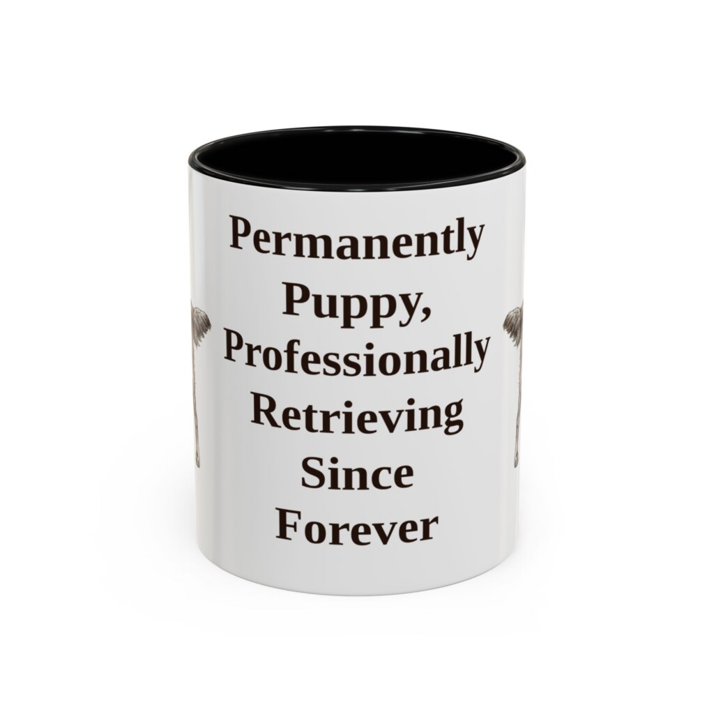 11oz Funny Flat-Coated Retriever Mug, Vintage Dog Coffee Mug, Dog Lover Gift