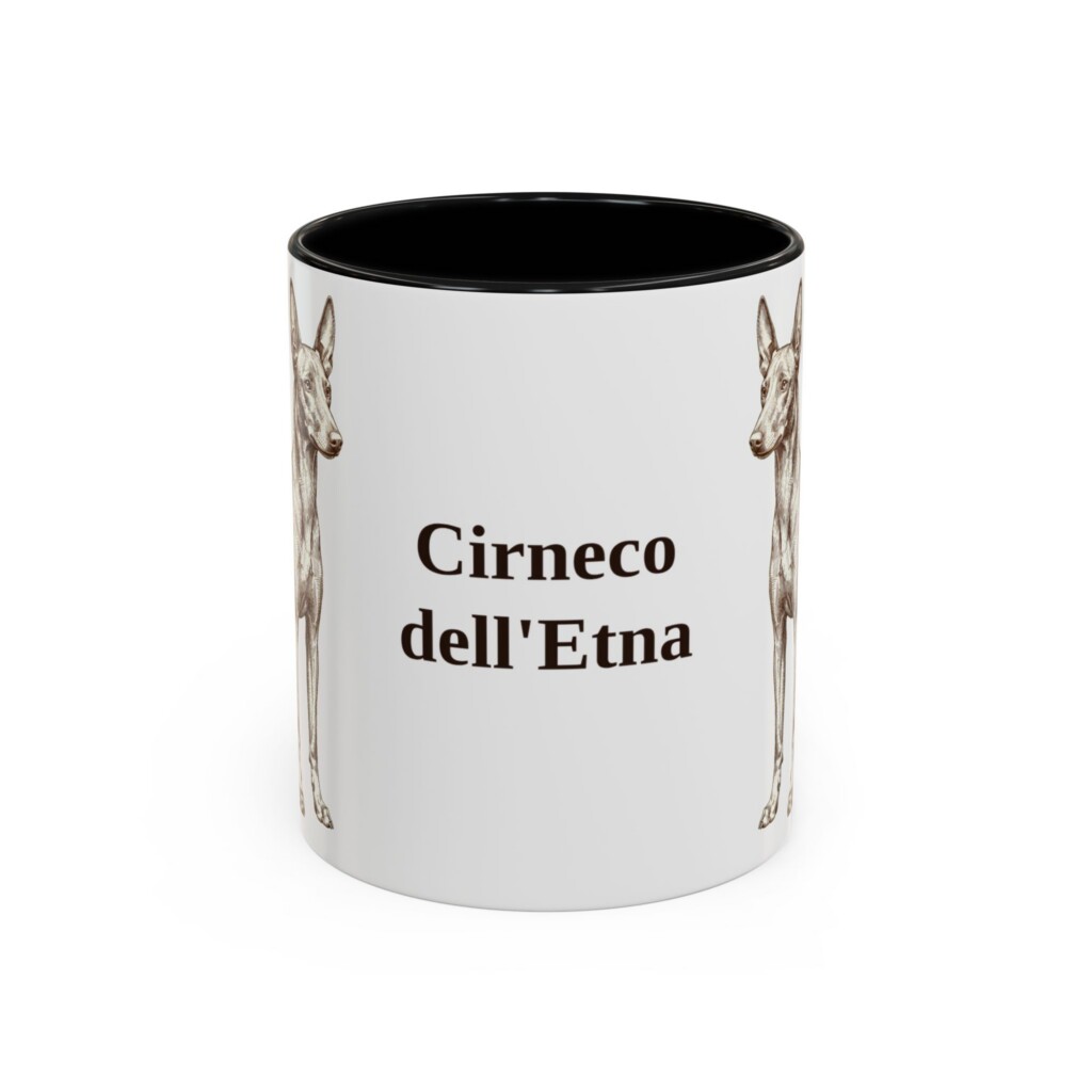 12502974593871096643_2048.jpeg 11oz Cirneco dell'Etna Mug, Vintage Dog Portrait Coffee Mug, Dog Lover Gift