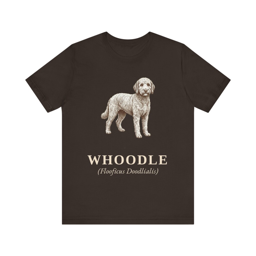 Whoodle Latin Shirt, Vintage Dog Sketch Tee, Dog Latin Gift