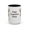 15oz Dogo Argentino Dog Mom Mug, Vintage Sketch Coffee Mug, Dog Mom Gift