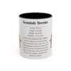 11oz Scottish Terrier Mug, Illustrated Dog Breed Facts Coffee Mug, Vintage Dog Keepsake Gift
