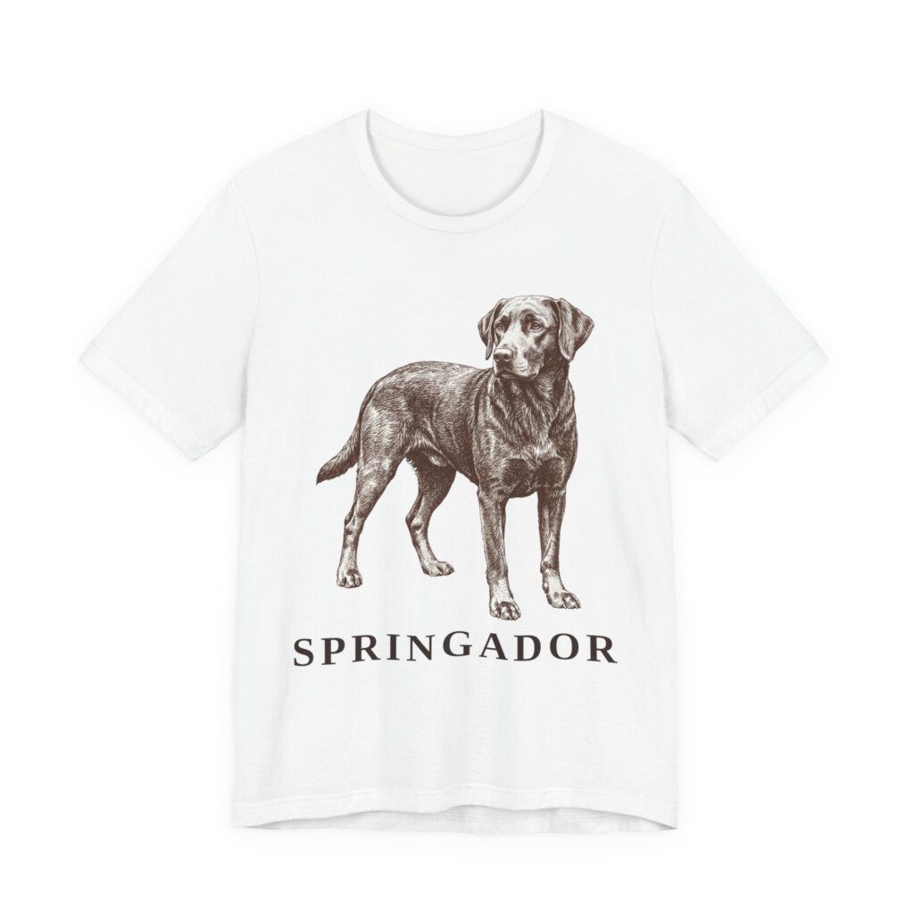 Springador Shirt, Vintage Dog Sketch Tee, Dog Lover Gift