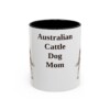 11oz Australian Cattle Dog Dog Mom Mug, Vintage Sketch Coffee Mug, Dog Mom Gift