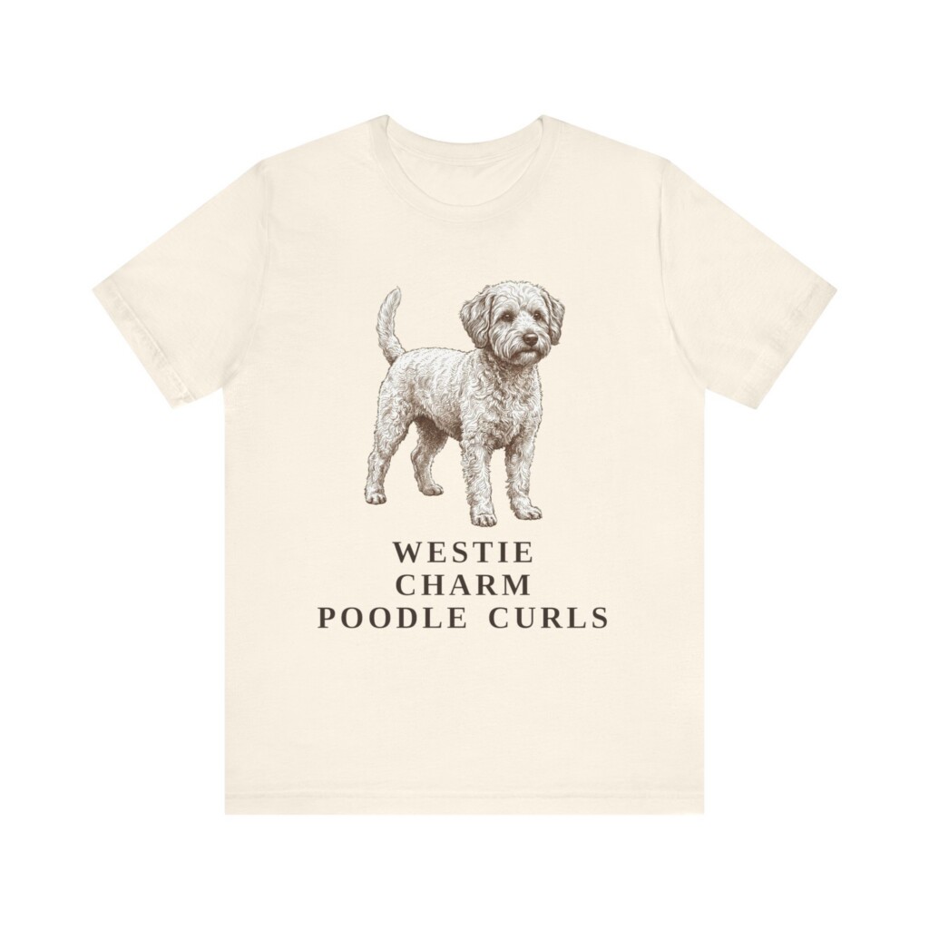 Westiepoo Humor Shirt, Vintage Dog Sketch Tee, Dog Humor Gift