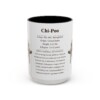 15oz Chi-Poo Mug, Illustrated Dog Breed Facts Coffee Mug, Vintage Dog Keepsake Gift