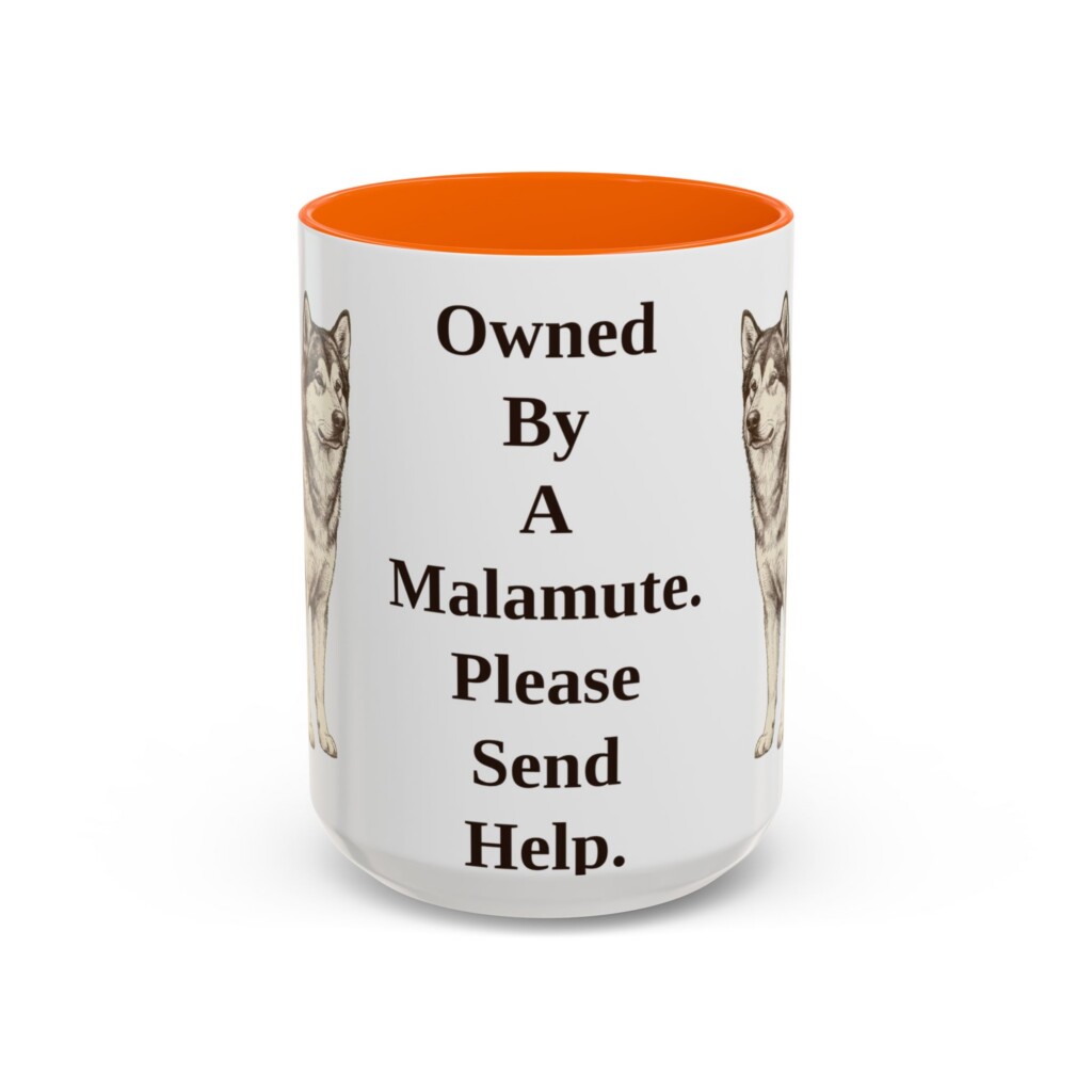 12887717409595289836_2048.jpeg 15oz Funny Alaskan Malamute Mug, Vintage Dog Coffee Mug, Dog Lover Gift