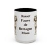 15oz Basset Fauve de Bretagne Dog Mom Mug, Vintage Sketch Coffee Mug, Dog Mom Gift