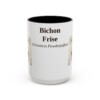 1294540168450105163_2048.jpeg 15oz Bichon Frise Latin Mug, Vintage Dog Coffee Mug, Dog Lover Gift