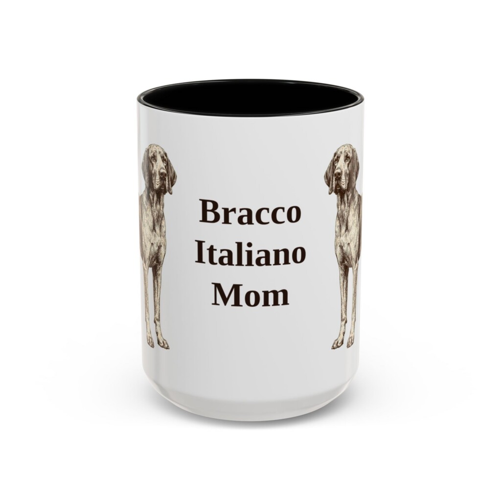 12970910188814545813_2048.jpeg 15oz Bracco Italiano Dog Mom Mug, Vintage Sketch Coffee Mug, Dog Mom Gift