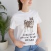 Yakutian Laika Humor Shirt, Vintage Dog Sketch Tee, Dog Humor Gift