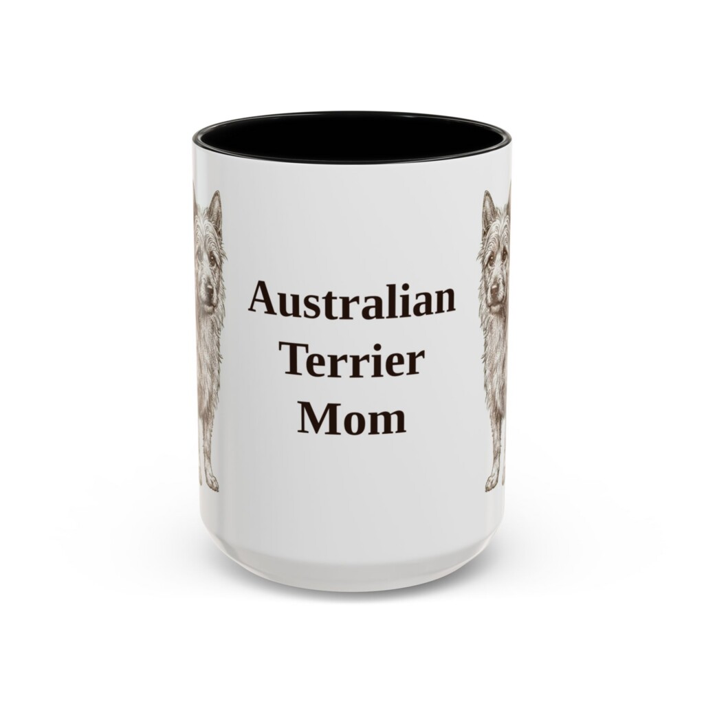 12998313290544888293_2048.jpeg 15oz Australian Terrier Dog Mom Mug, Vintage Sketch Coffee Mug, Dog Mom Gift