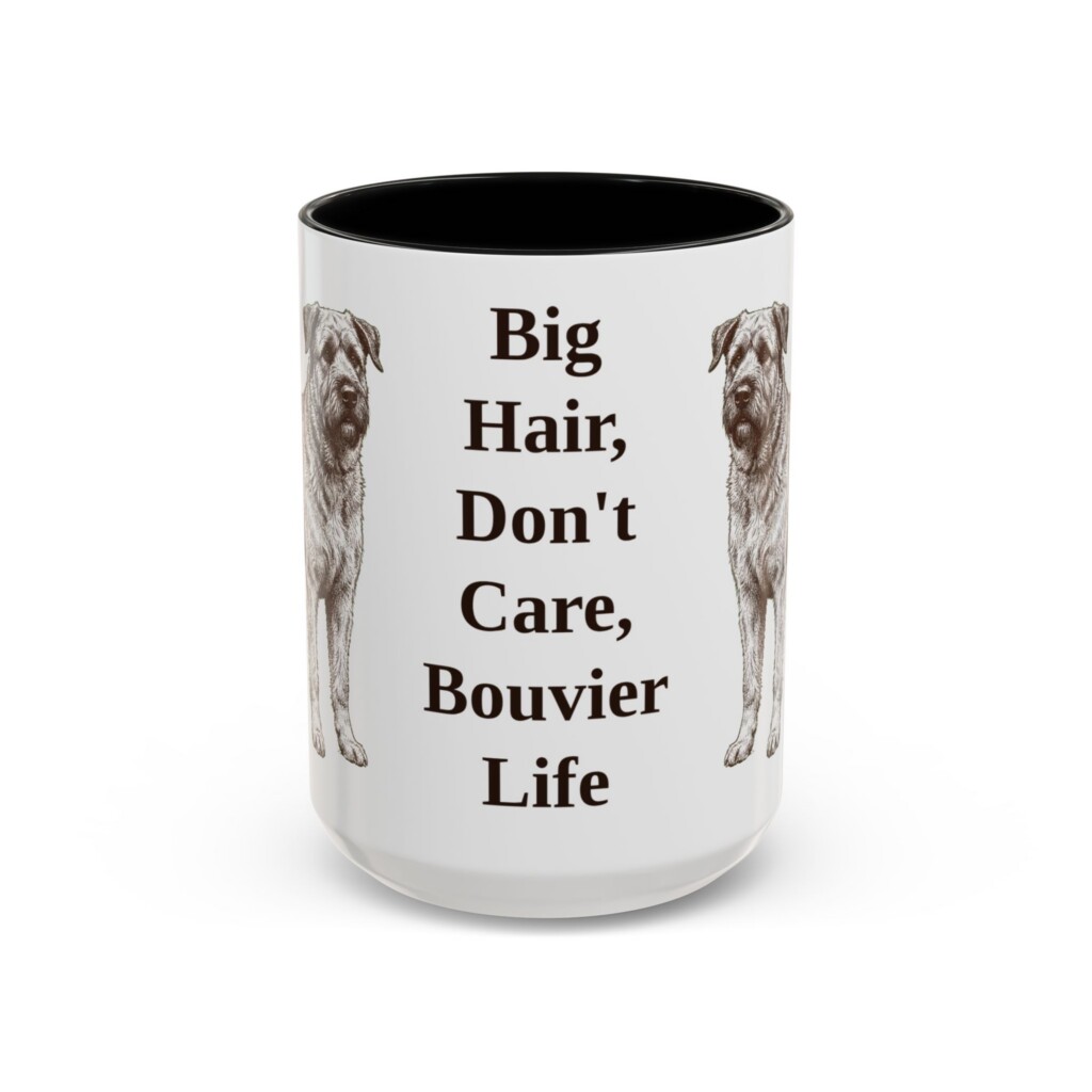 15oz Funny Bouvier des Flandres Mug, Vintage Dog Coffee Mug, Dog Lover Gift