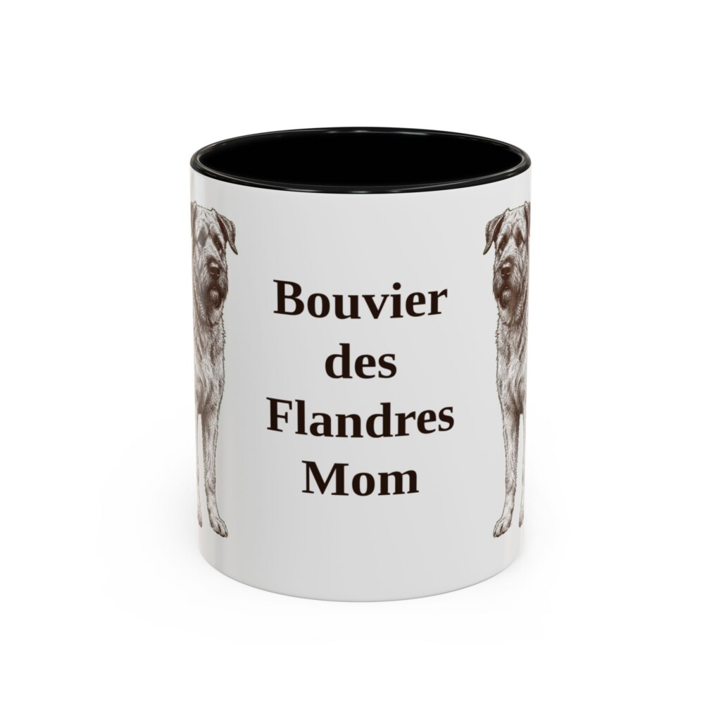 13063099365093727300_2048.jpeg 11oz Bouvier des Flandres Dog Mom Mug, Vintage Sketch Coffee Mug, Dog Mom Gift