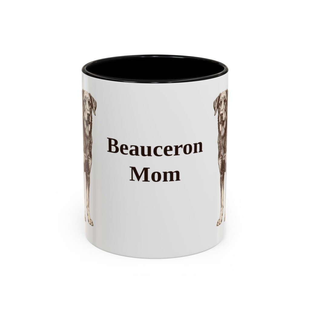 11oz Beauceron Dog Mom Mug, Vintage Sketch Coffee Mug, Dog Mom Gift