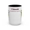 15oz Chinook Latin Mug, Vintage Dog Coffee Mug, Dog Lover Gift