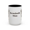 15oz Bernedoodle Dog Mom Mug, Vintage Sketch Coffee Mug, Dog Mom Gift